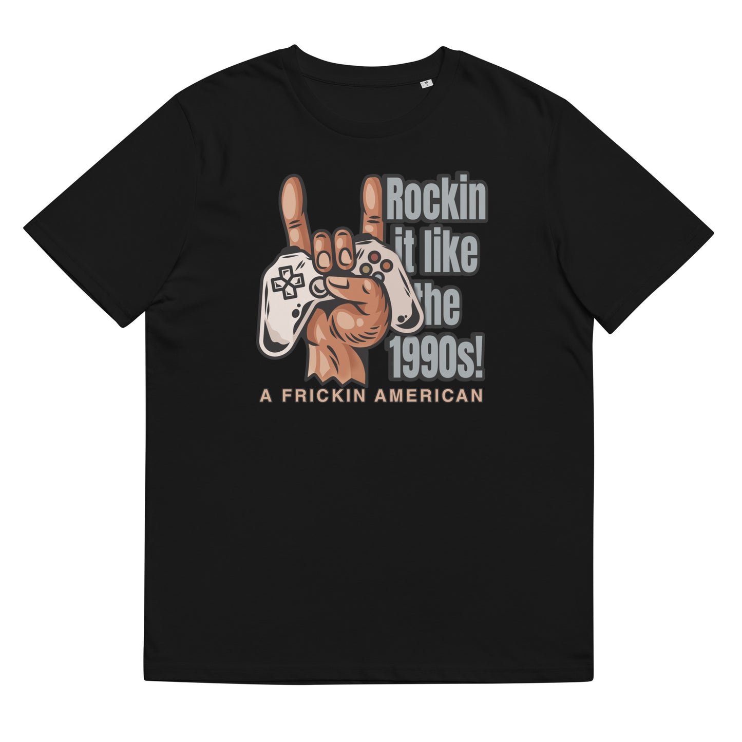 Rockin it like the 1990s Unisex organic cotton t-shirt
