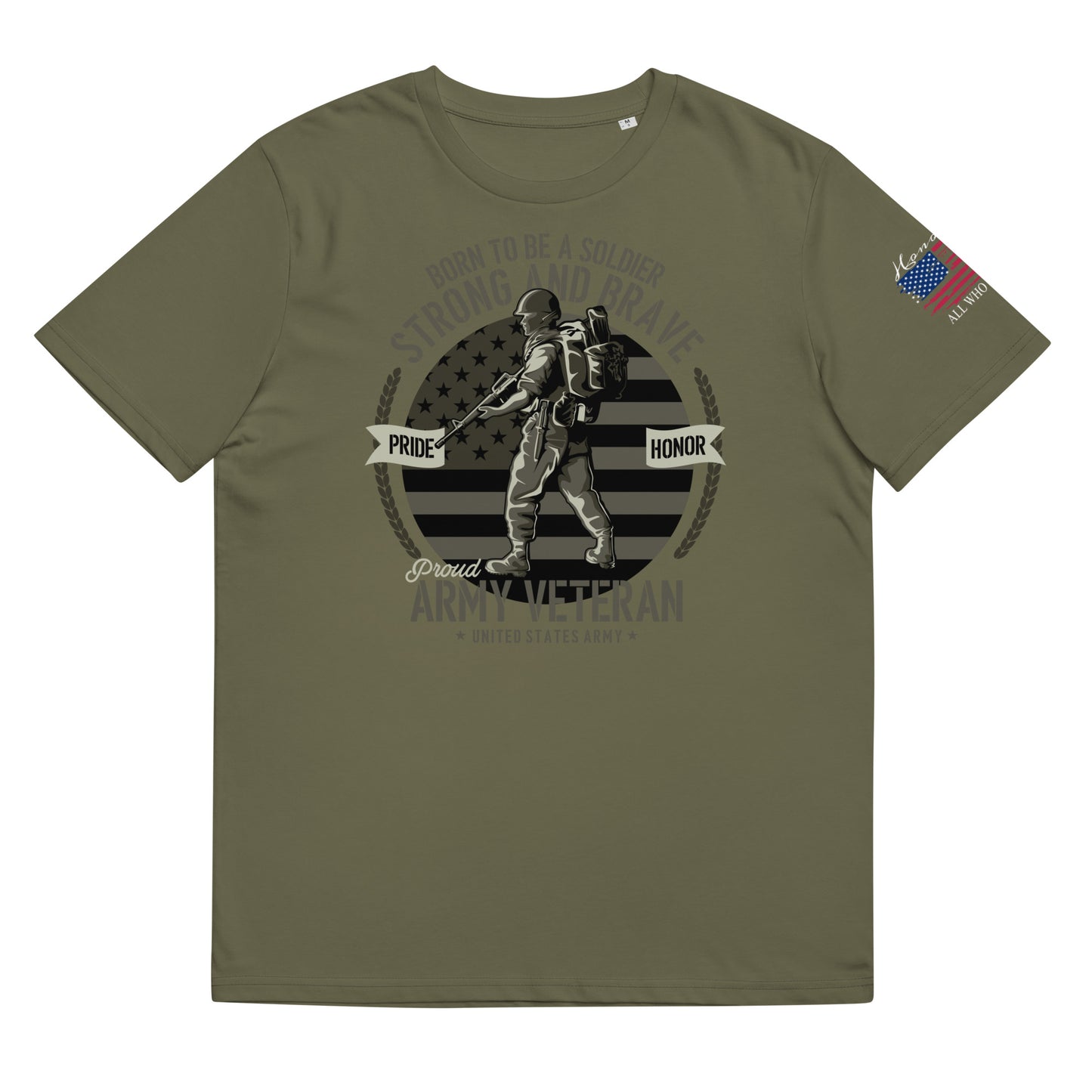 Born to be a soldier Unisex organic cotton t-shirt