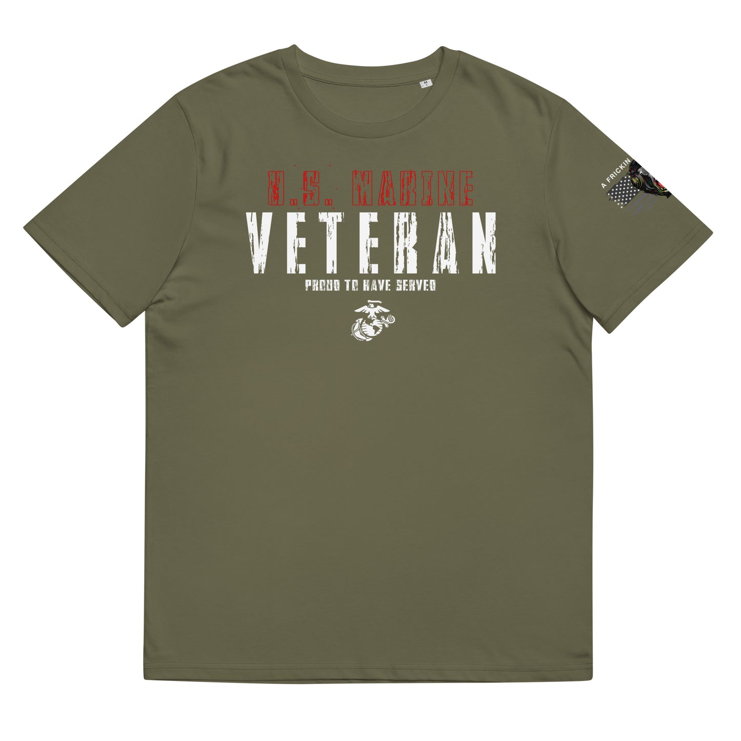 Marine Veteran Unisex organic cotton t-shirt