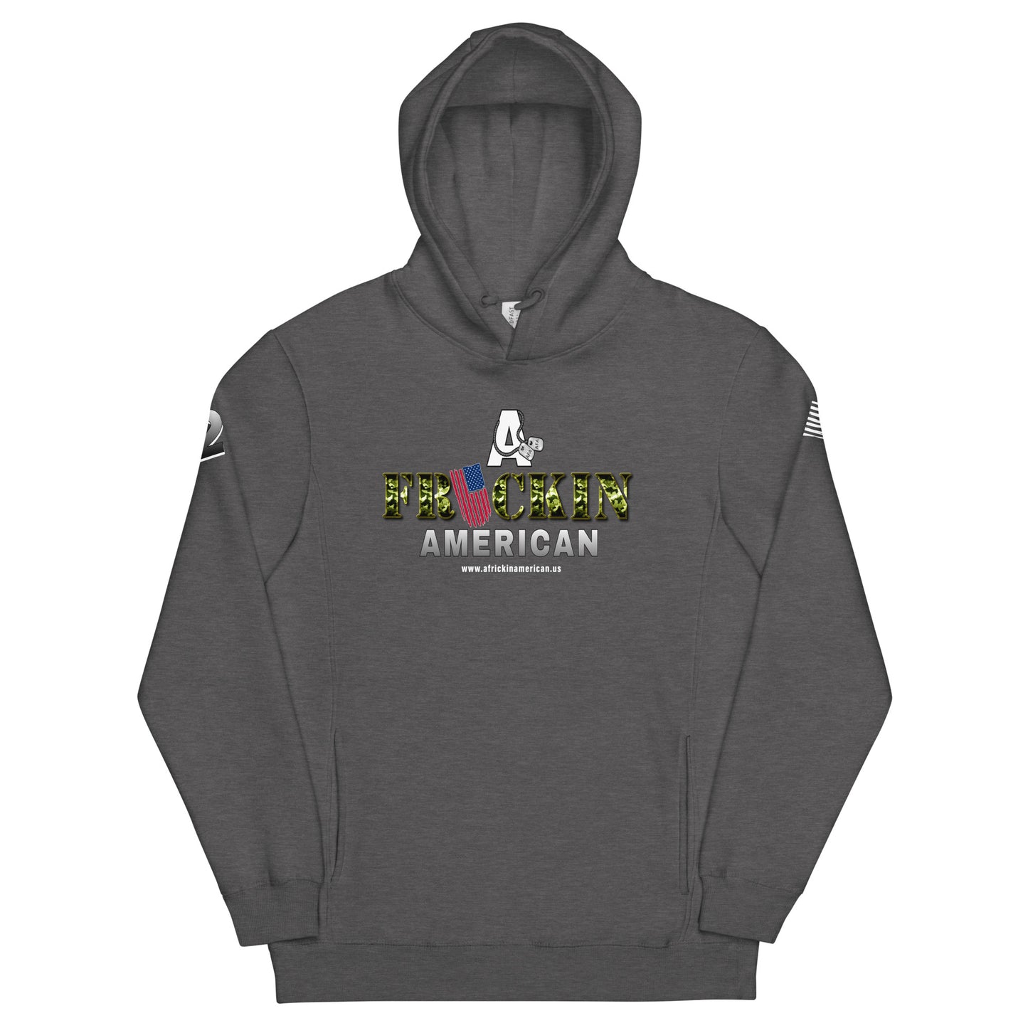 A Frickin American with Flag - Unisex fashion hoodie