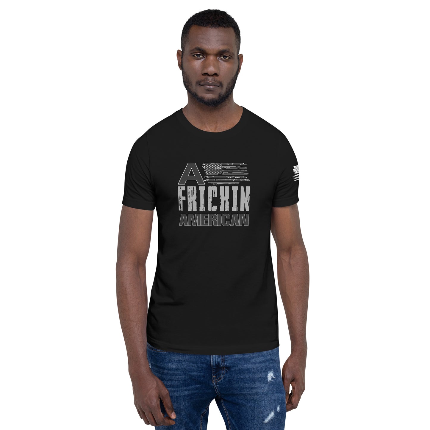 Not All Wounds Are Visible Back, A Frickin American  Design Unisex t-shirt