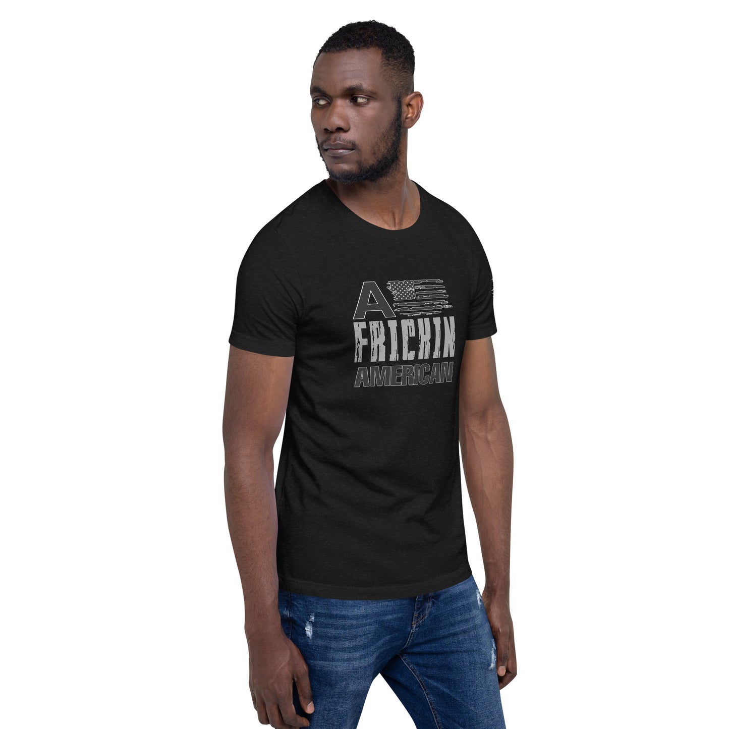 Not All Wounds Are Visible Back, A Frickin American  Design Unisex t-shirt